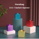 2-in-1 / 3-in-1 Handbag Shaped Alu Switch Opener Tester for Gateron Kaih Box Switches Cherry MX Metal Shaft Opening Tool